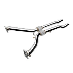 Nerezová downpipe pre Audi S4 B5 2.7 V6 biturbo 2000-2002