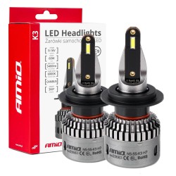 LED žiarovky hlavného svietenia K3 H7 12V 6000K canbus