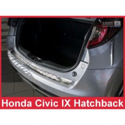 Nerezový chránič zadného nárazníka - Honda Civic Hatchback Facelift (2014 - 2016)