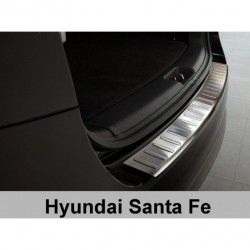 Nerezový chránič zadného nárazníka - Hyundai Santa Fé Facelift (2010 - 2012)