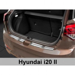 Nerezový chránič zadného nárazníka - Hyundai i20 (11/2014->)