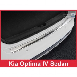 Nerezový chránič zadného nárazníka - KIA OPTIMA IV sedan 2016-