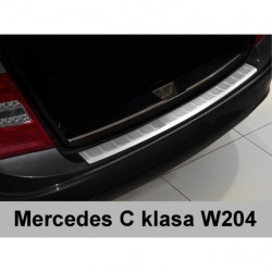 Nerezový chránič zadného nárazníka - Mercedes Benz C S204 Combi (08/2007 - 2011)