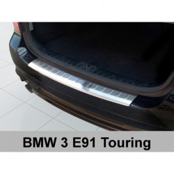 Nerezový chránič zadného nárazníka - BMW 3 [E91] Combi Facelift (2008 - 06/2012)