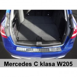 Nerezový chránič zadného nárazníka - Mercedes Benz C S205 Combi (09/2014->)
