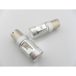 LED žiarovka s päticou BA15S 30W CAN BUS 12 / 24V - biela farba