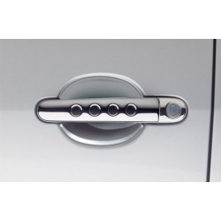 Škoda Roomster - Kryty pod kľučky dverí - malé, sada 2 ks, ABS - design matný chróm