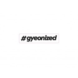 Gyeon #gyeonized Sticker Black 17.9x100 mm