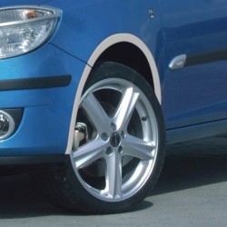 Škoda Fabia II Combi - Lemy blatníkov, ABS strieborný matný