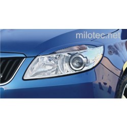 Škoda Roomster - Kryty svetlometov Milotec (mračítka) - ABS čierny
