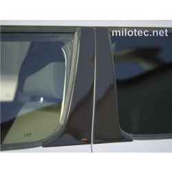 Škoda Yeti / facelift - Kryty dverových stĺpikov - ABS čierna metalíza