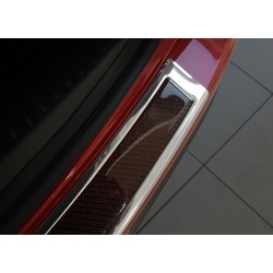 NEREZ Kryt prahu zadných dverí Mazda CX-5 - nerez-červený karbon