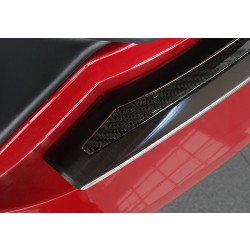 NEREZ Kryt prahu zadných dverí Tesla S - grafit nerez-karbon