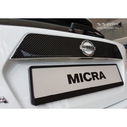 NEREZ Ozdobná lišta víka zavazadlového prostoru Nissan Micra - karbon