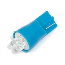 LED žiarovky T10 - Modré 4 Ledkové