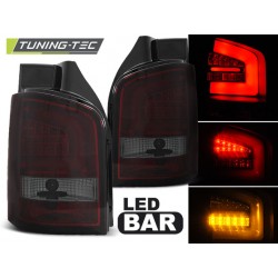 VW T5 03-09 - zadné LED svetlá červeno dymová LED BAR