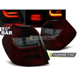 BMW E87 / E81 04-07 - zadné LED svetlá červeno dymová LED BAR