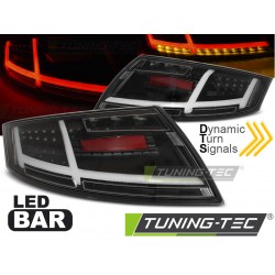 AUDI TT 06-14 - zadné LED svetlá čierna s dynamickým blinkerom LED BAR