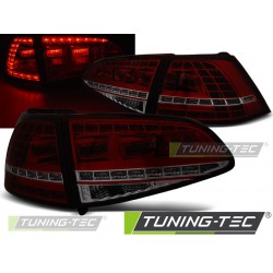 VW GOLF 7 13-17 HTB. - zadné LED svetlá červeno dymová GTI LOOK