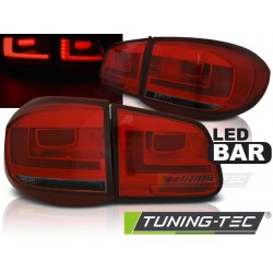 VW TIGUAN 07-11 - zadné LED svetlá červeno dymová LED BAR