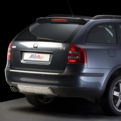 Škoda Octavia II Combi - ALL-ROAD zadný diel nárazníka, ABS-strieborný