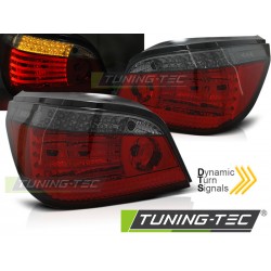 BMW E60 03-07 SEDAN - zadné LED svetlá červeno dymová s dynamickým blinkerom
