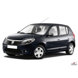 Nerez + ABS lišty dverí Dacia Sandero I