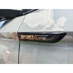 Škoda Auto emblém na blatníky SPORTLINE čierny
