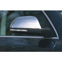 Škoda Octavia II facelift - Kryty zrkadiel, leštený nerez