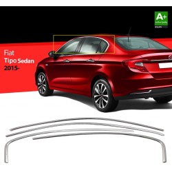 Nerez lišty hornej hrany okien dverí Fiat Tipo Sedan