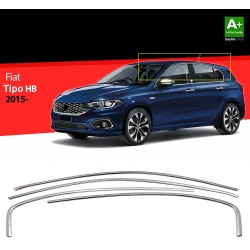Nerez lišty hornej hrany okien dverí Fiat Tipo Hatchback