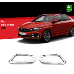 Nerez rámčeky hmlovky Fiat Tipo Sedan FL - matný chrom