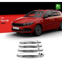 Nerez kryty kľučiek Fiat Tipo Hatchback FL - 8 ks