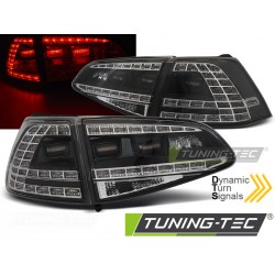VW GOLF 7 13-17 HTB. - zadné LED svetlá čierna GTI LOOK s dynamickým blinkerom