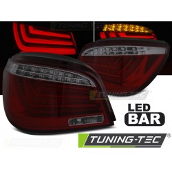BMW E60 LCI 07-10 - zadné LED svetlá červeno dymová LED BAR