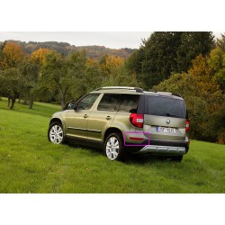 Škoda Yeti OUTDOOR FL 13-17 - odrazka do nárazníka ĽAVÁ