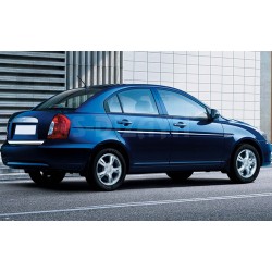 Nerez lišty spodnej hrany okien dverí Hyundai Accent III Sedan