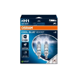 OSRAM COOL BLUE BOOST autožiarovky H1 - Hyper biele svetlo 5500 K, 2 ks v balení