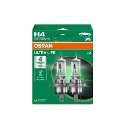 OSRAM ULTRA LIFE autožiarovky H4 - až 4x dlhšia životnosť, 2 ks v balení