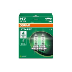 OSRAM ULTRA LIFE autožiarovky H7 - až 4x dlhšia životnosť, 2 ks v balení