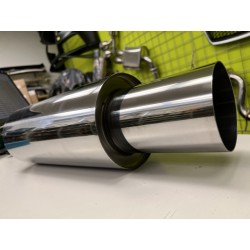 Športový univerzálný výfuk ve štylu HKS nerez 102mm