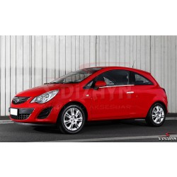 Nerez kryty kľučiek Opel Corsa D - 4 ks