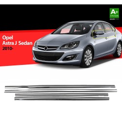 Nerez lišty spodnej hrany okien dverí Opel Astra J Sedan