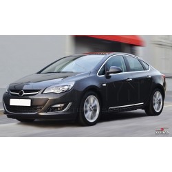 Nerez + ABS lišty dverí Opel Astra J Sedan