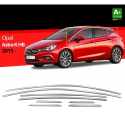 Nerez lišty hornej hrany okien dverí Opel Astra K Hatchback