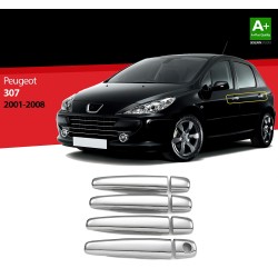 Nerez kryty kľučiek Peugeot 307 - 8 ks