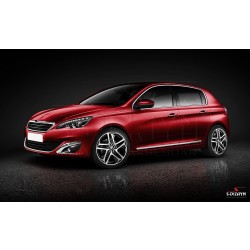 Nerez + ABS lišty dverí Peugeot 308 II