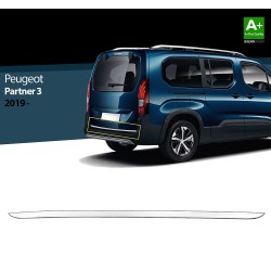 Nerez lišta spodnej hrany zadných dverí Peugeot Partner III