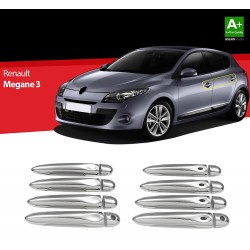 Nerez kryty kľučiek Renault Mégane III - 8 ks