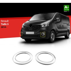 Nerez rámčeky hmlovky Renault Trafic III